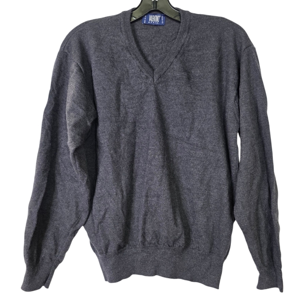 Valentino Marini  Vintage knit Wool v neck pull over